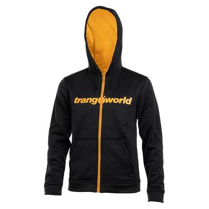 Sudadera con cremallera para Hombre Trangoworld Ripon Negro/Verde