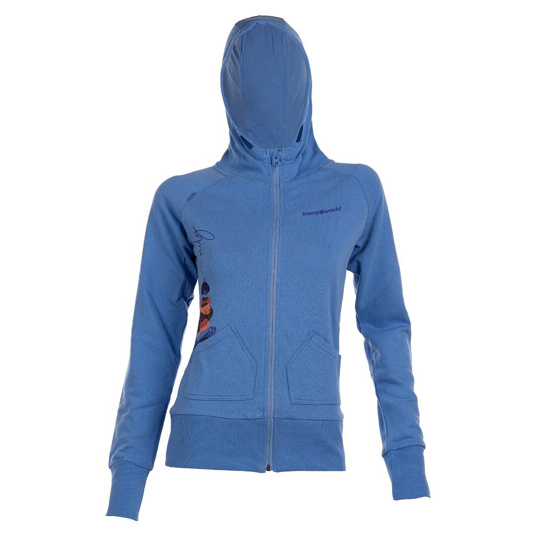 Sudadera con cremallera para Mujer Trangoworld Serenity Azul 2/7