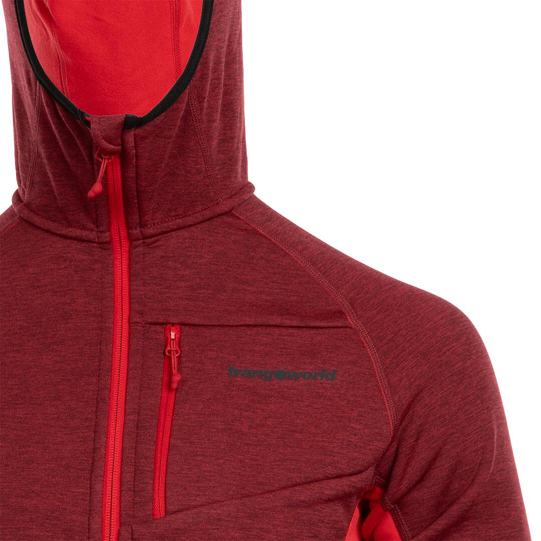 Forro polar para Hombre Trangoworld Calabre Rojo/Gris 2/3
