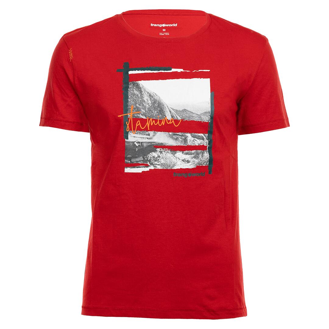 TRANGOWORLD Camiseta para Hombre Trangoworld Stamina Rojo