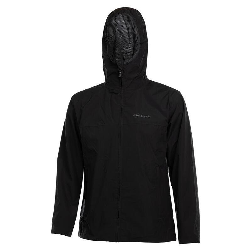 Chubasquero para Hombre Trangoworld Speke th Negro/Negro Impermeable