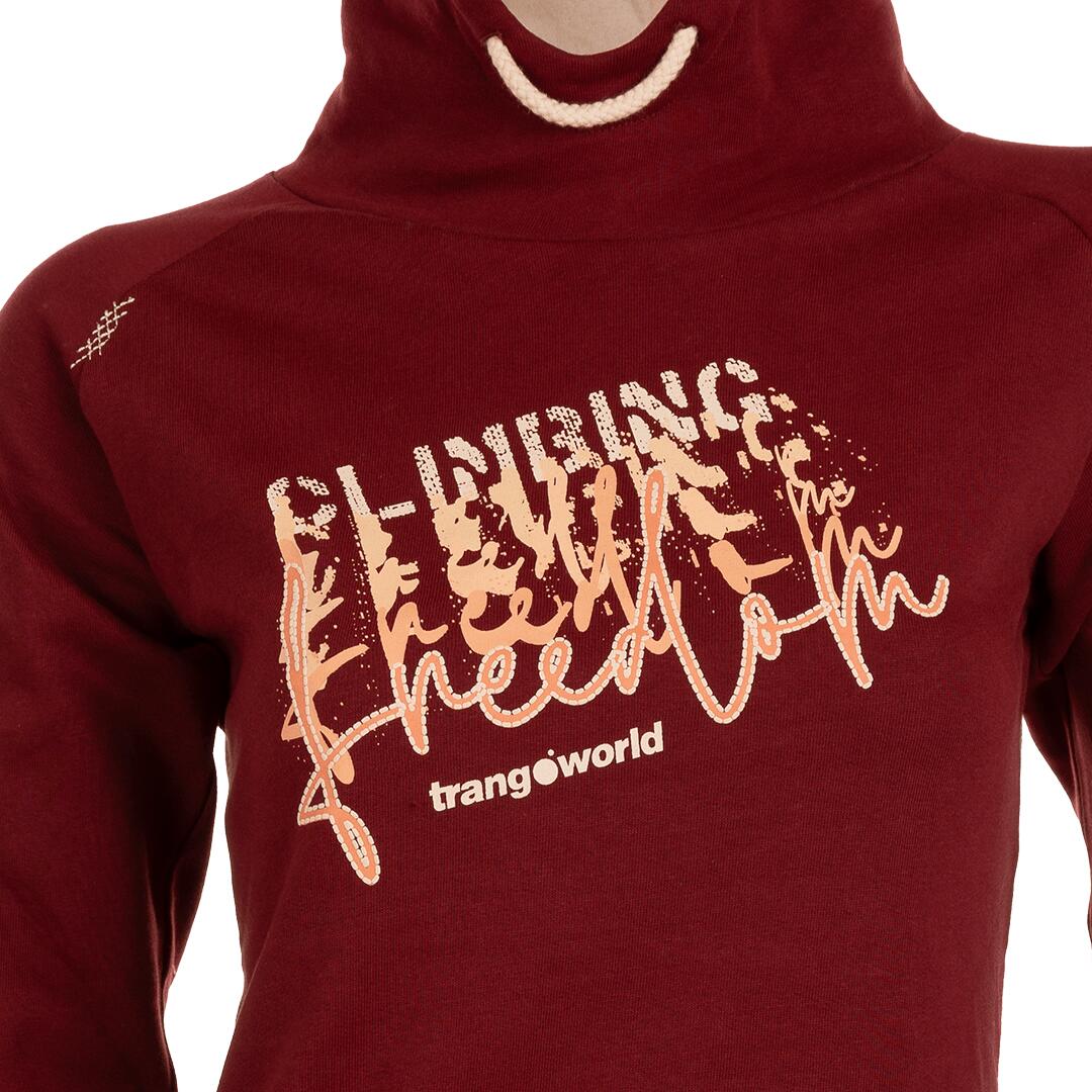 Sudadera para Mujer Trangoworld Rosendal Naranja/Rojo 2/6