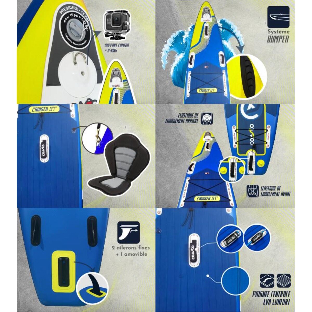 Tabla de Paddle Surf Hinchable Cruiser Dropstitch TTS 398x78x15cm (13'1x31x6) 4/8