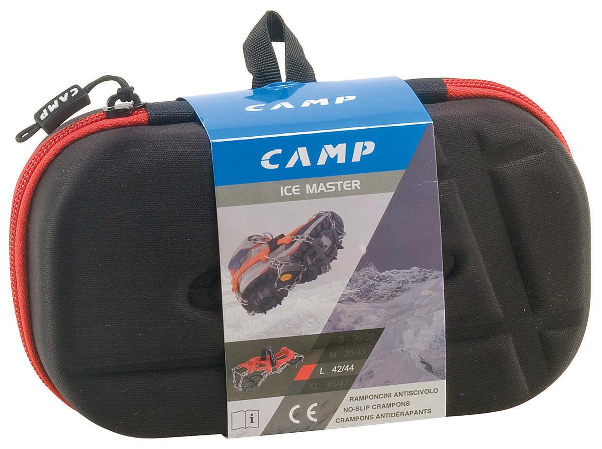 Crampones Camp Ice Master 12 puntas acero, fijación elástica nylon 3/3