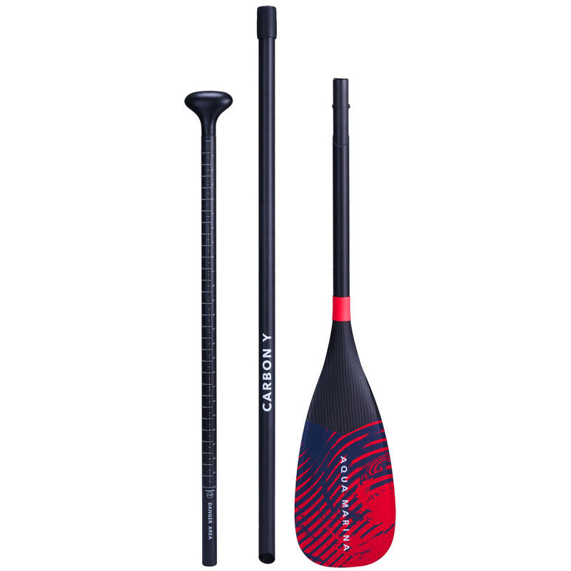 Wiosło SUP Aqua Marina Carbon Y 2024 Black/Red
