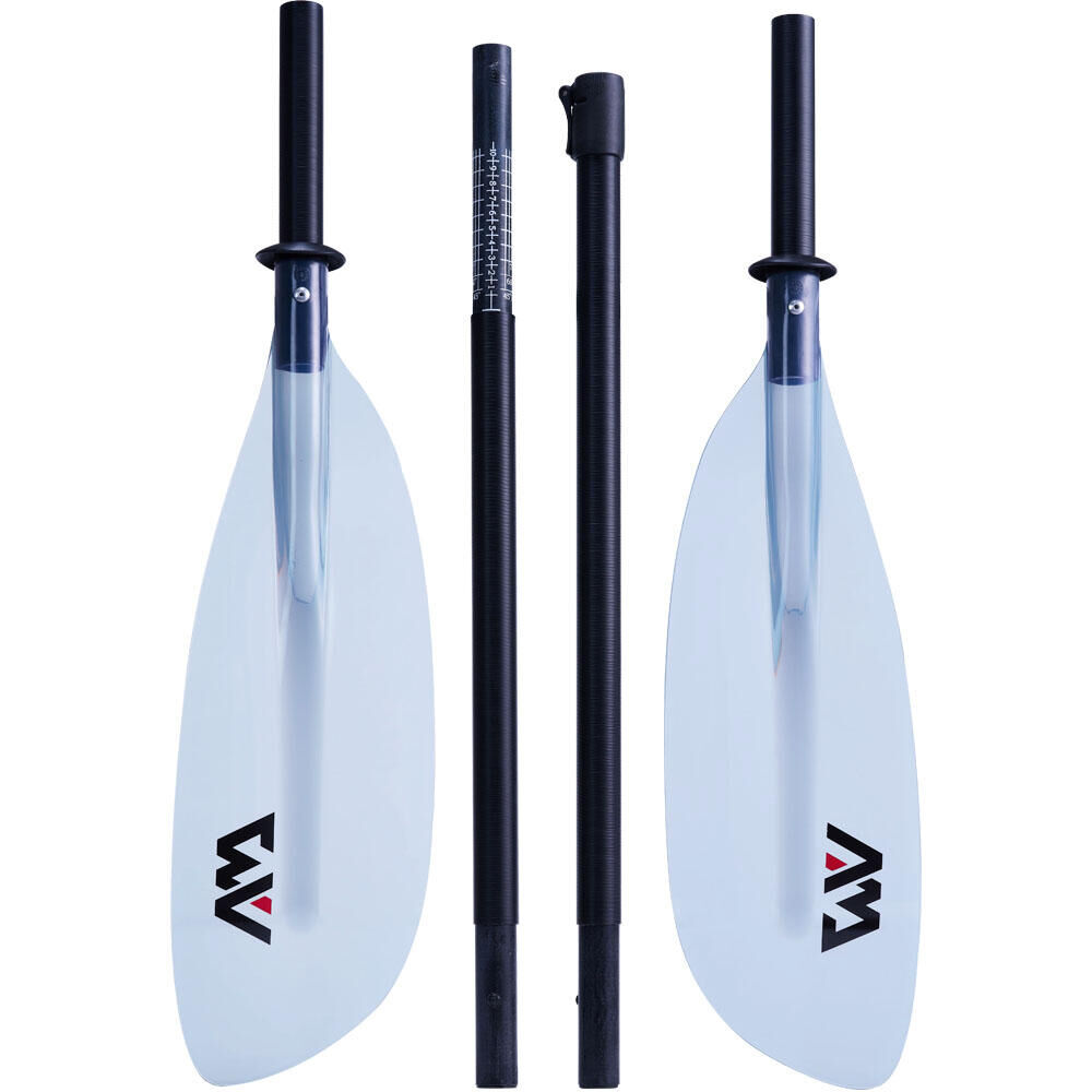 AQUA MARINA Aqua Marina KP-2 Fiberglass Kayak Paddle with Clear/Grey Blade