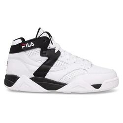 Chaussures de basket Fila M-Squad pour hommes, blanches et noires
