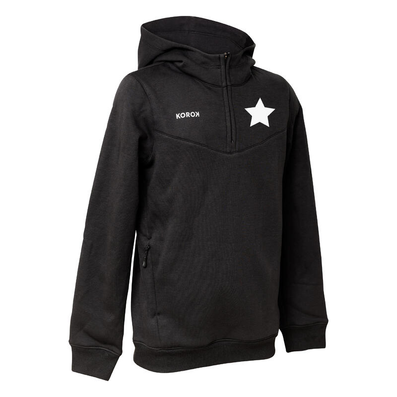 Sweat-shirt de Royal Evere White Star Hockey Club femme FH500 noir