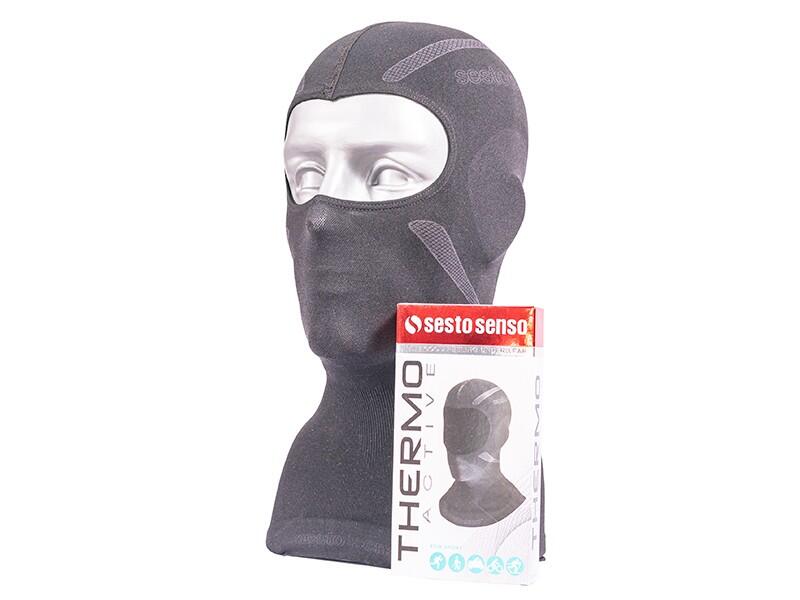 Kominiarka termoaktywna, do sportów zimowych Sesto Senso Thermo Active Black 6/7
