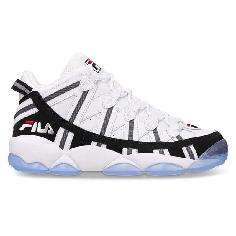 Fila Spaghetti, chaussures de basket-ball pour hommes, blanches