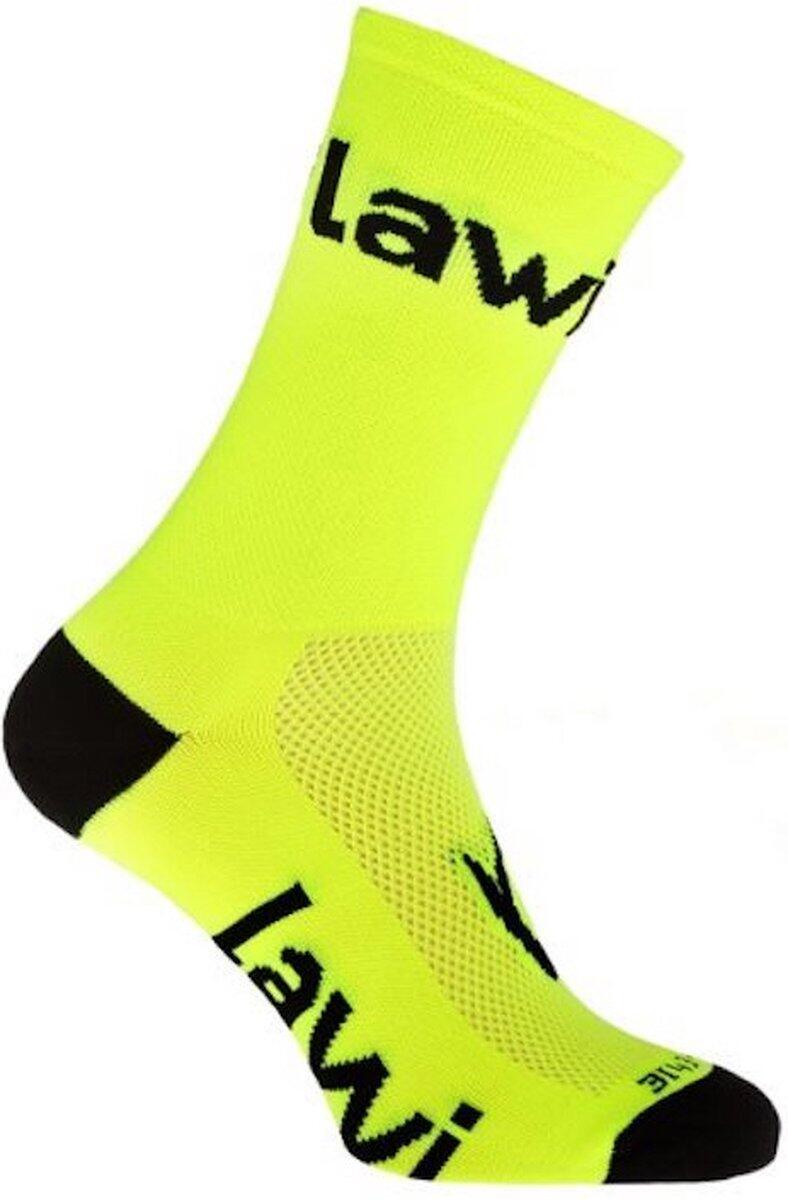 Chaussettes Vélo courtes Zorbig jaune 2/3