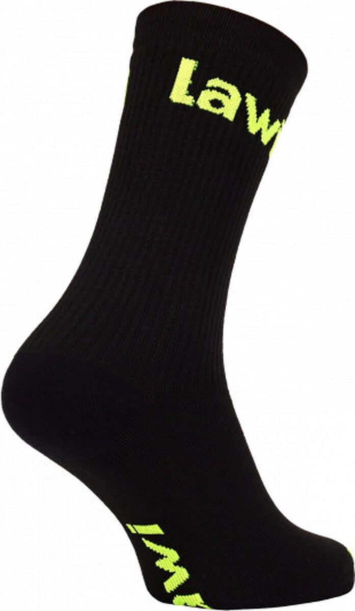 LAWI Fietssokken Winter Spike zwart/geel