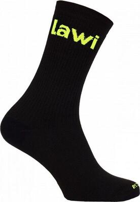 Fietssokken winter spike zwart/geel