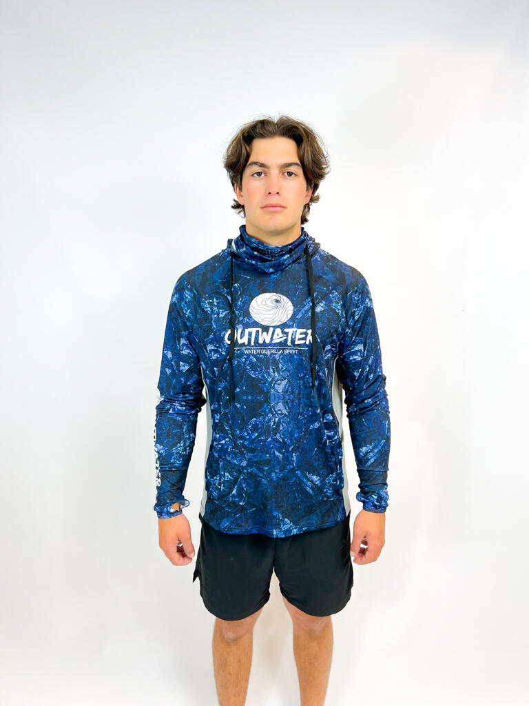 Camisola com capuz anti-uv outwater guerilla pro
