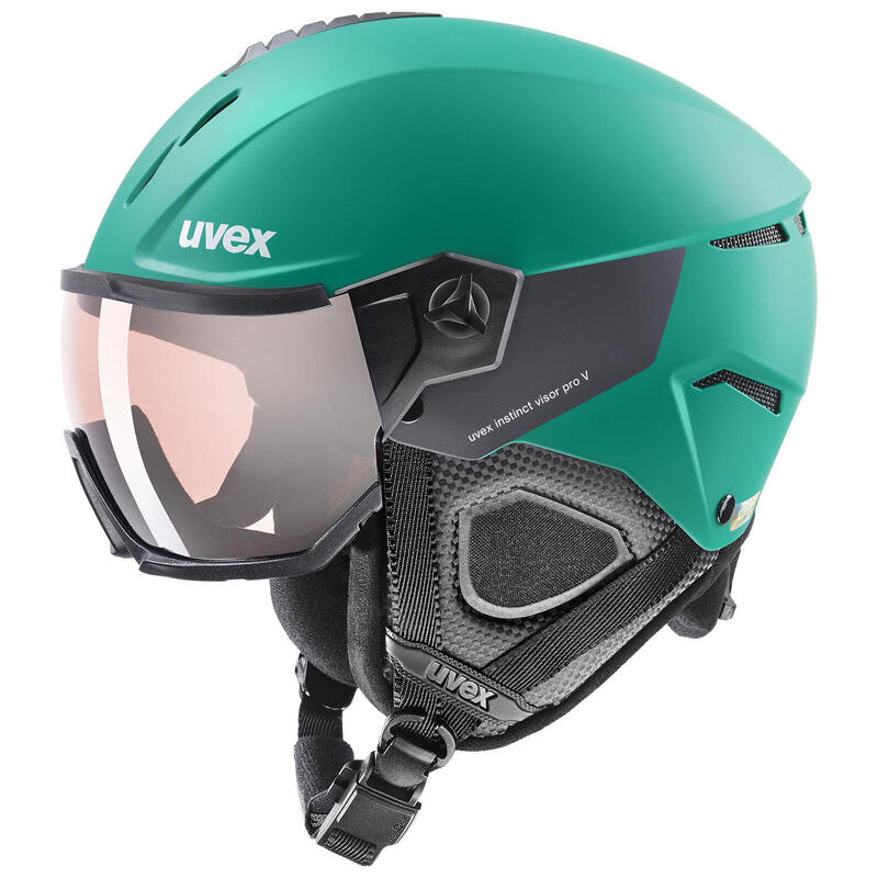 Kask narciarski snowboardowy unisex Uvex Instinct Visor Pro V szybka Variomatic
