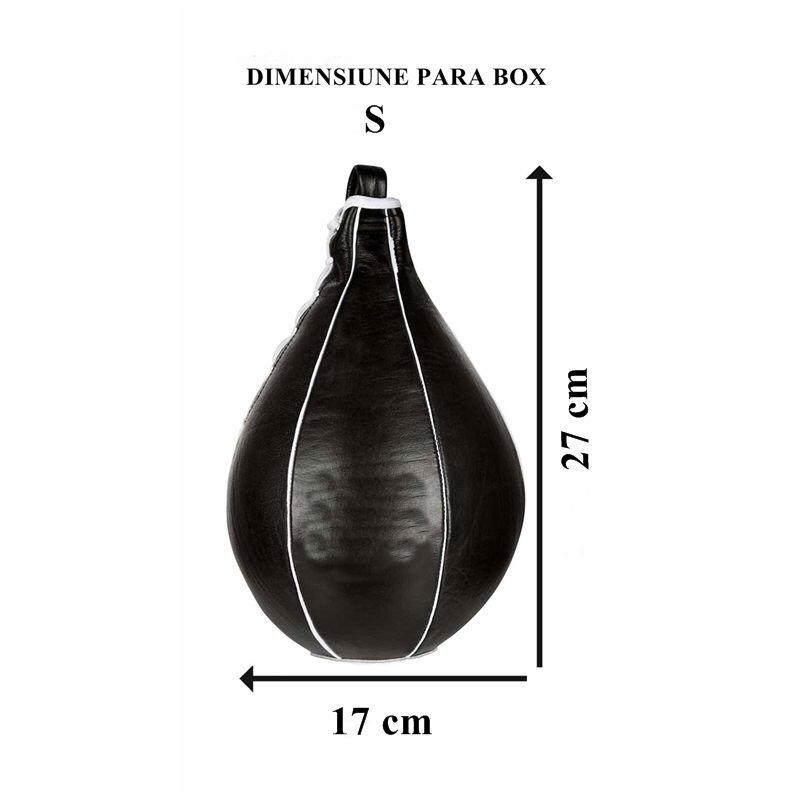 Para box / speedball piele naturala Anastasia Sport, marime S + carlig + pompa