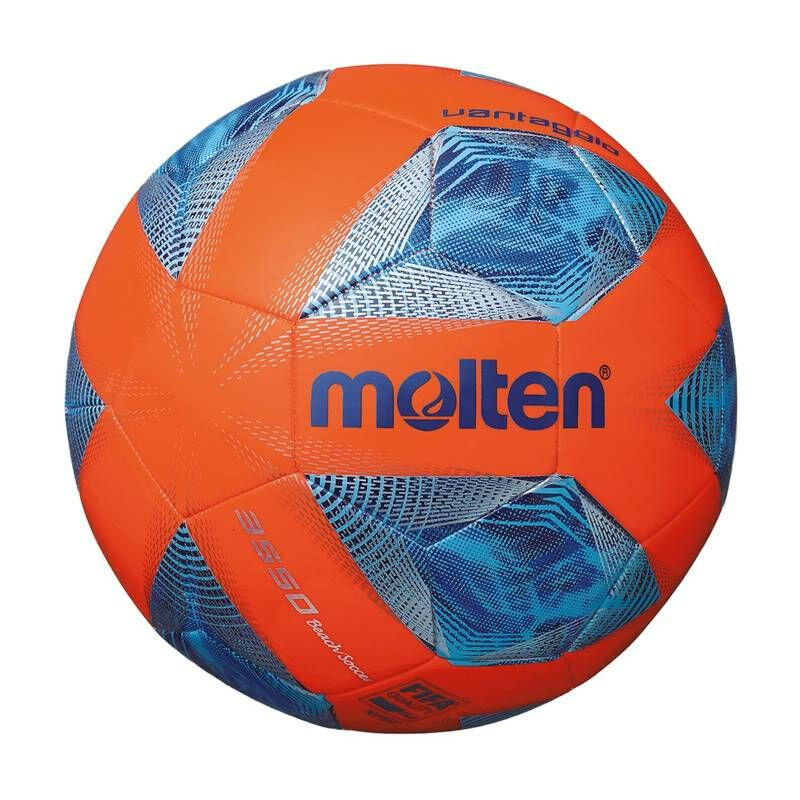 MOLTEN EUROPE F5A3550-OB Beachsoccer Ball Gr. 5 Orange/Blau/Silber 2/7