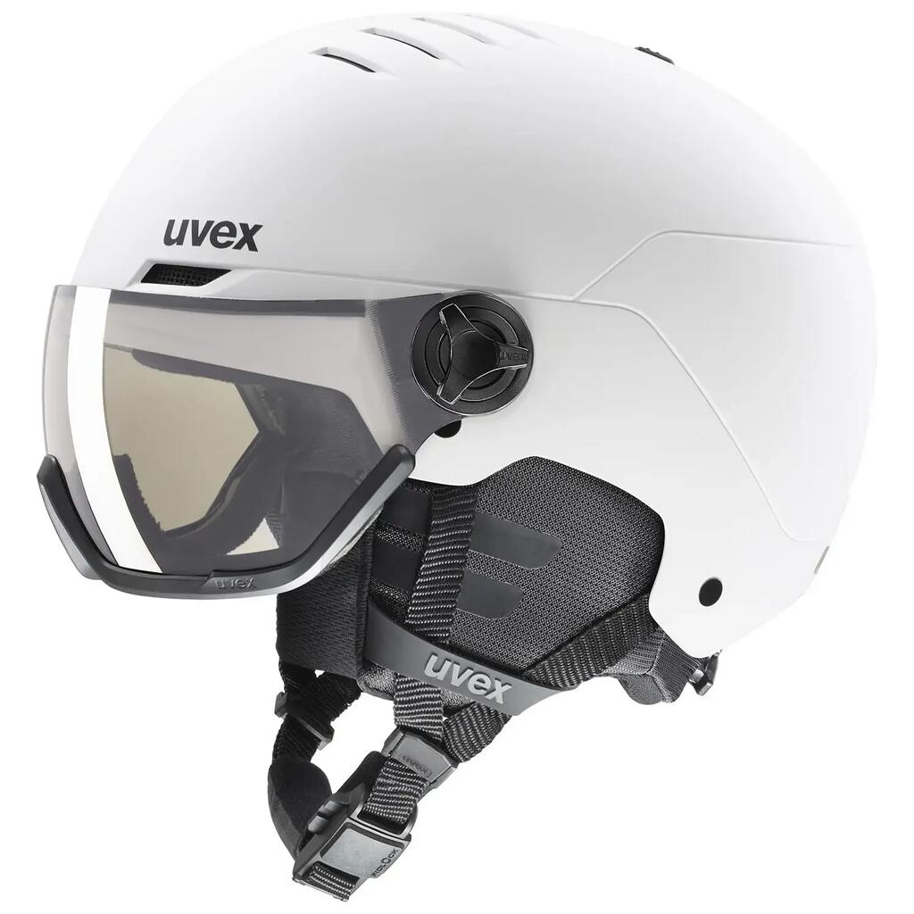 Ski Helmet - uvex Wanted Visor Pro V White Matt Men