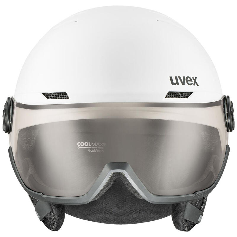 Casco De Ski / Snow Wanted Visor Pro V Blanco Mate Hombre