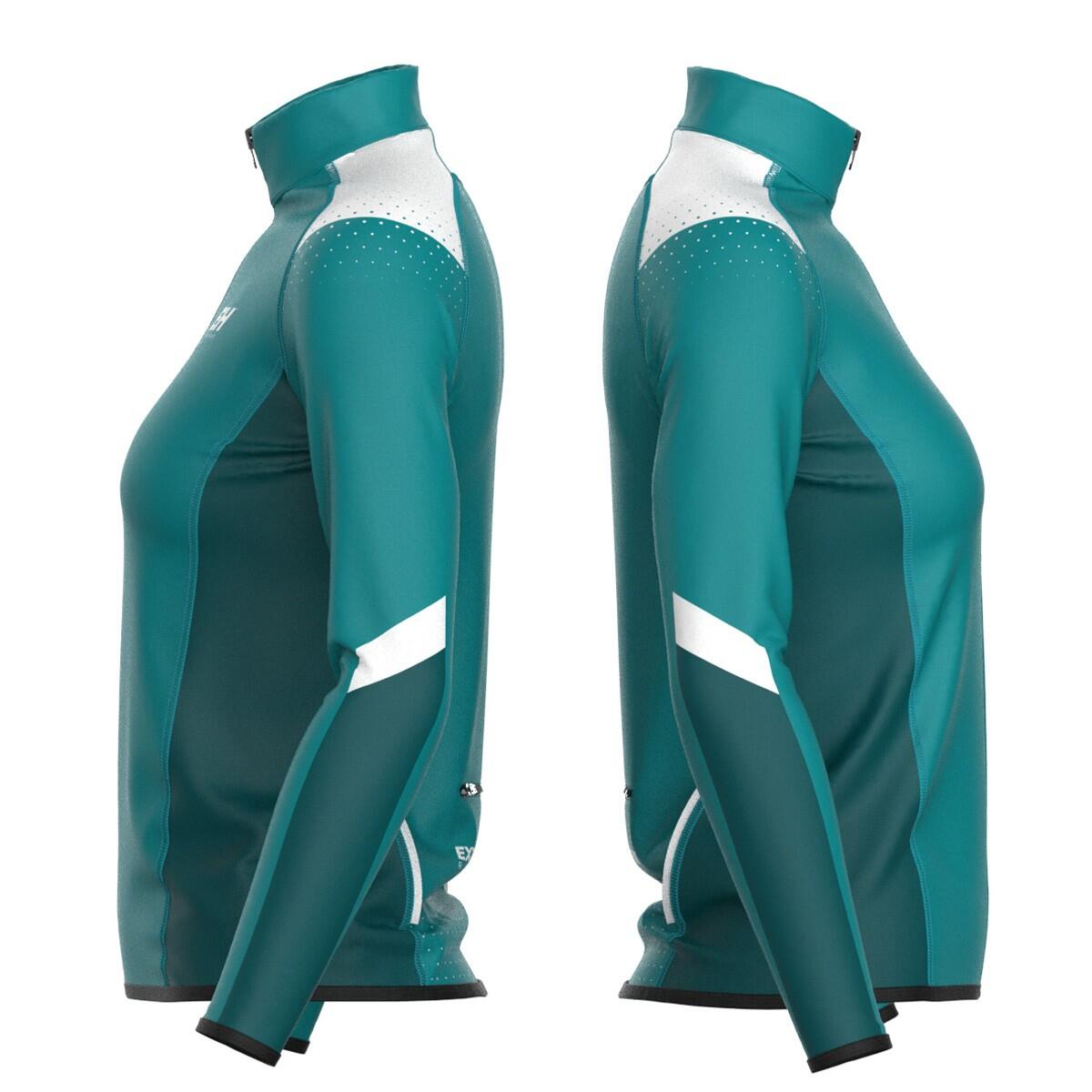 Felpa da running da donna con zip EXTREME HOBBY MOOD 4/6