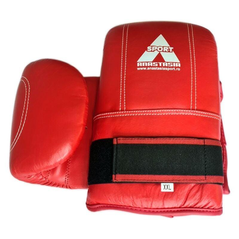 Manusi sac box rosii Anastasia Sport, piele naturala, marime XL