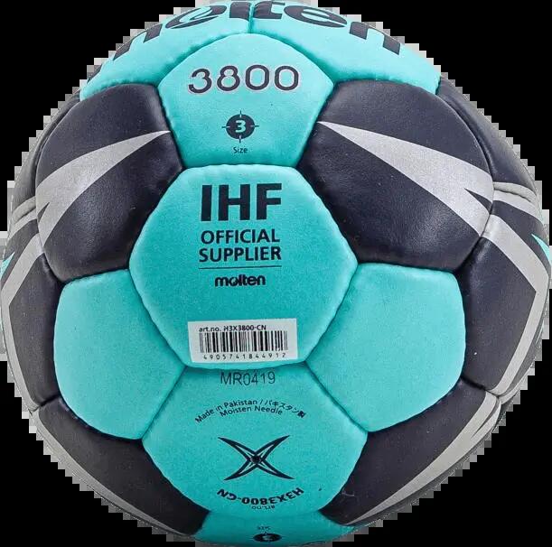 Pachet 6 mingi handbal Molten H3X3800, mărime 3, aprobat IHF +geantă transport 4/7