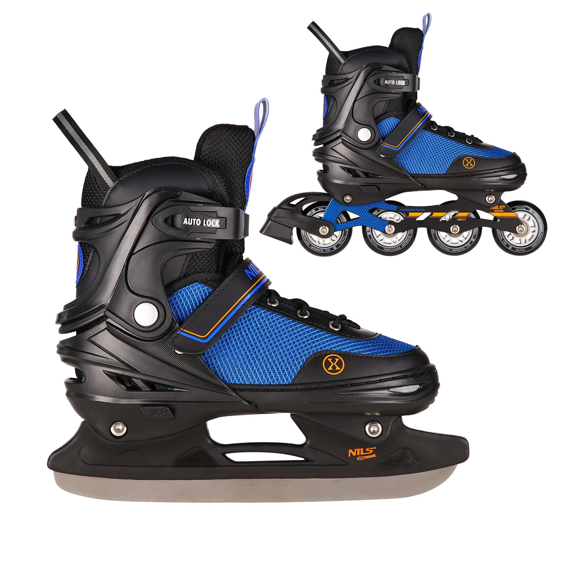 Inline Skates Met Verwisselbare Ijshockeyskid Nils Extreme Nh18188 A 2-In-1 2/7