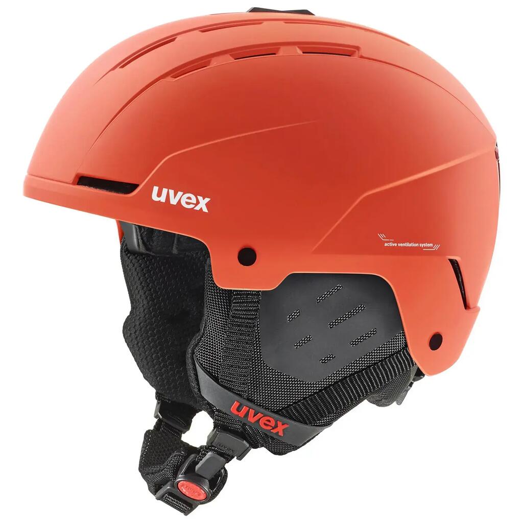 Uvex Ski Helmet Stance Fierce Red Matt for Men