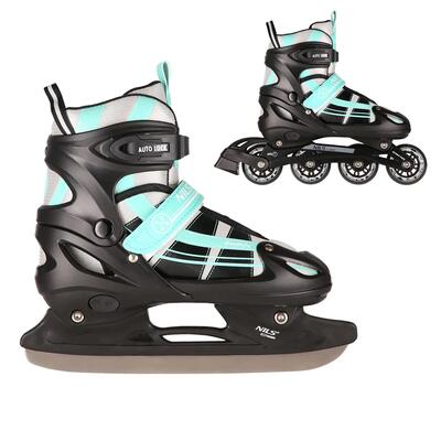 Rolschaatsen met verwisselbare hockeyschaats 2in1 nh18366a