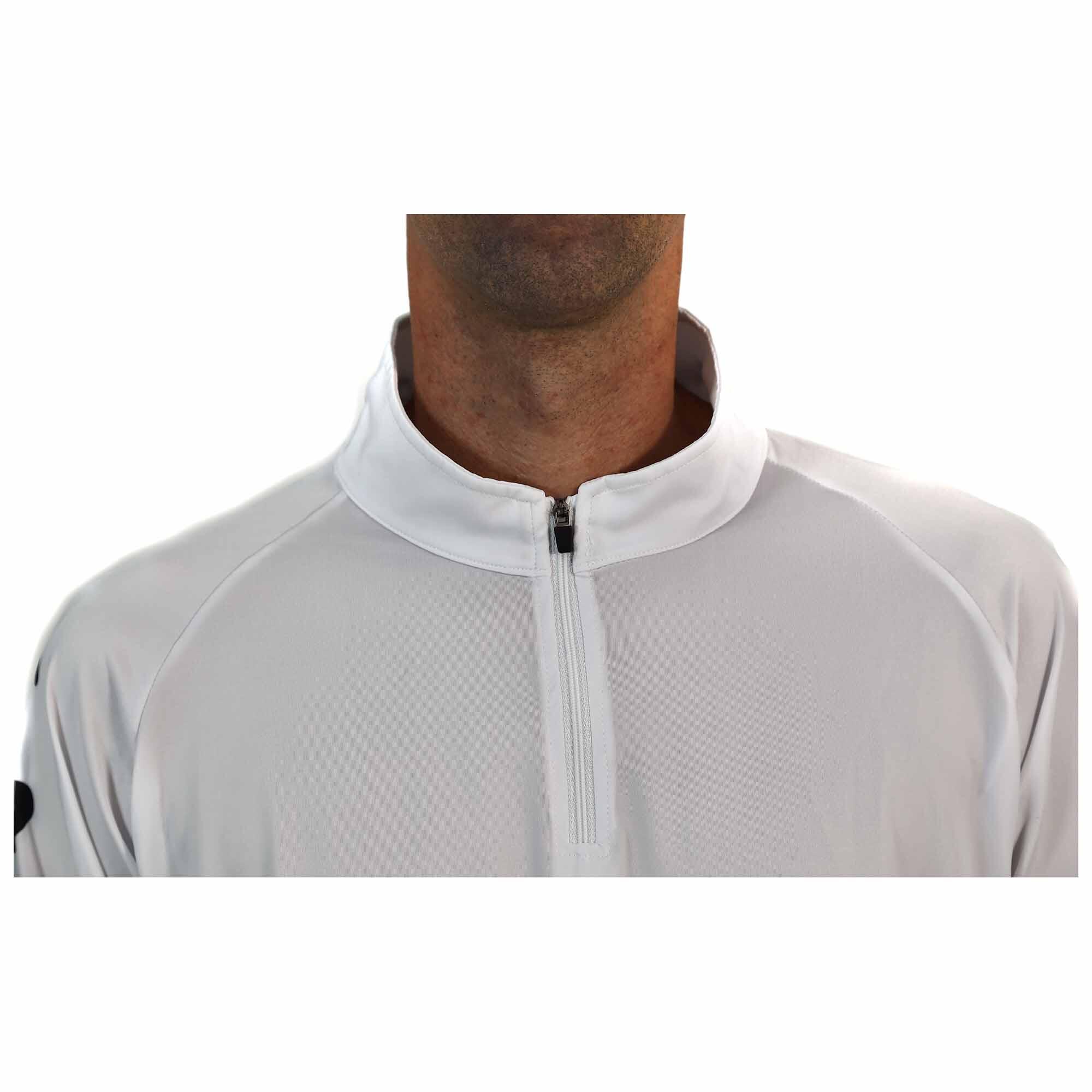 Camiseta Pesca Técnica Lycra Hombre JLC Blanco Manga Larga 4/7