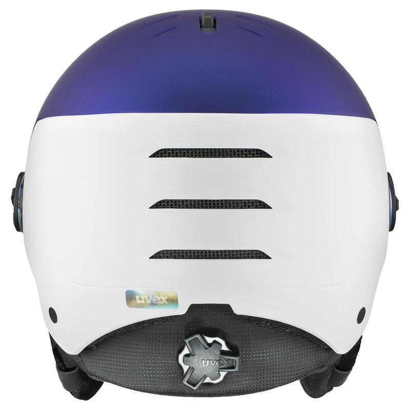 Kask narciarski Uvex Wanted Visor Purple Bash 2024