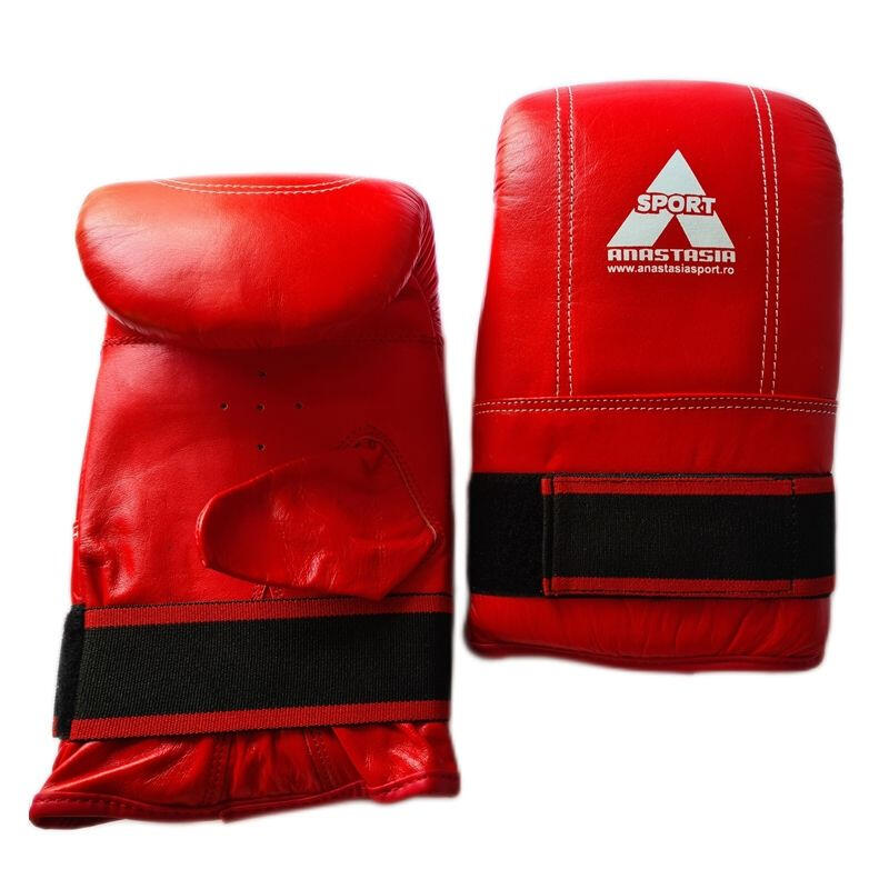 Manusi sac box rosii Anastasia Sport, piele naturala, marime XL