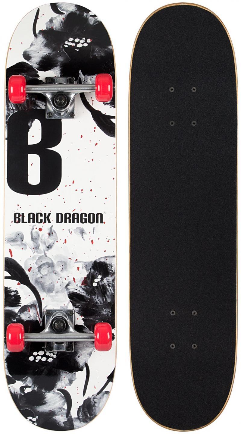 BLACK DRAGON Skateboard street natives 79 cm blank zwart