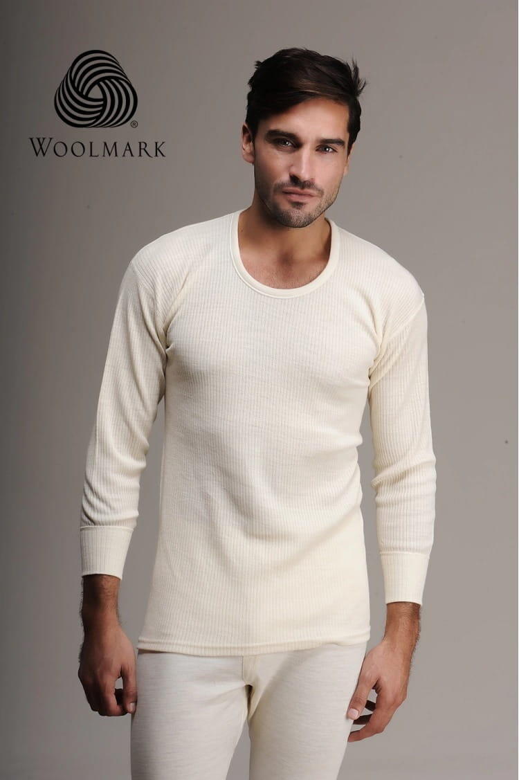 Koszulka tyrystyczna męska Woolona z długim rękawem 100% Merino 1/3