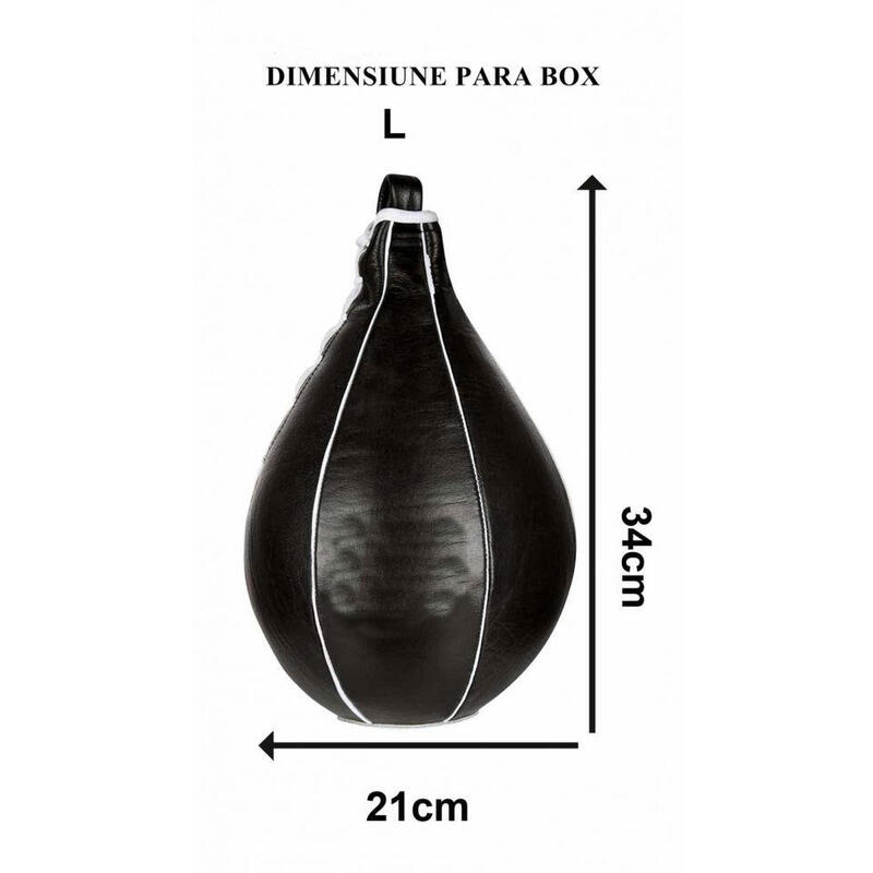 Para box / speedball piele naturala Anastasia Sport + carlig + pompa