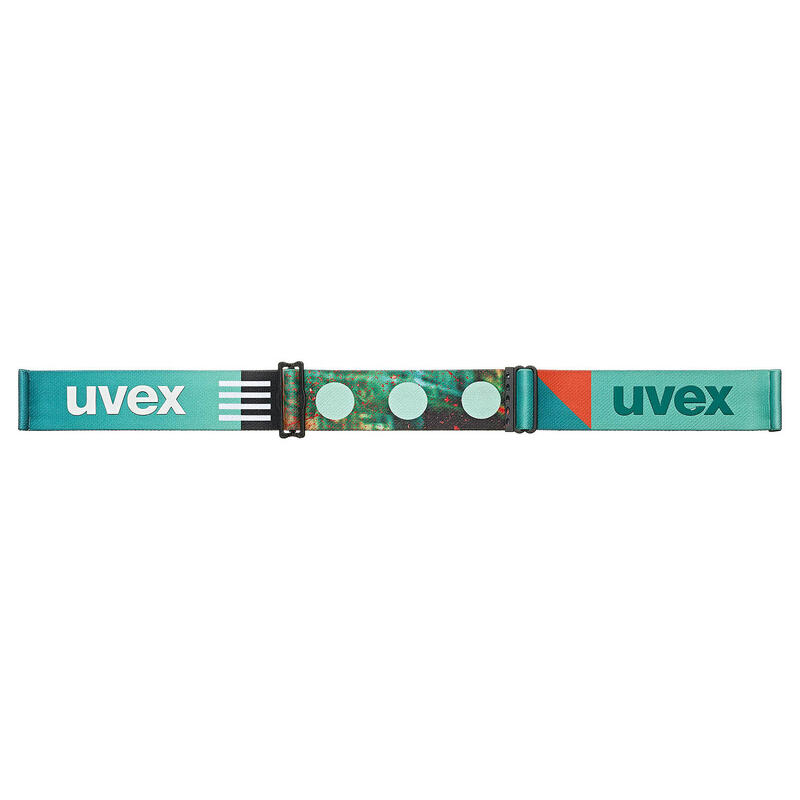 Uvex Skibrille xcitd CV - black matt SL/green orange