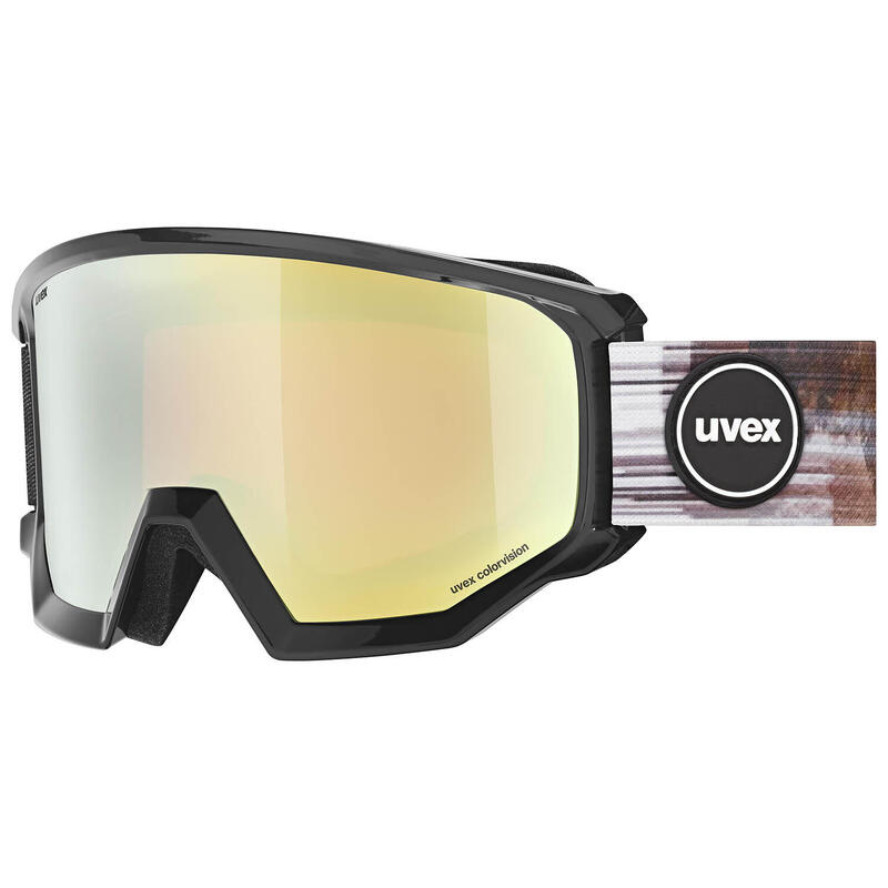 Gogle narciarskie Uvex Athletic CV Black Shiny SL/Gold-Orange 2024