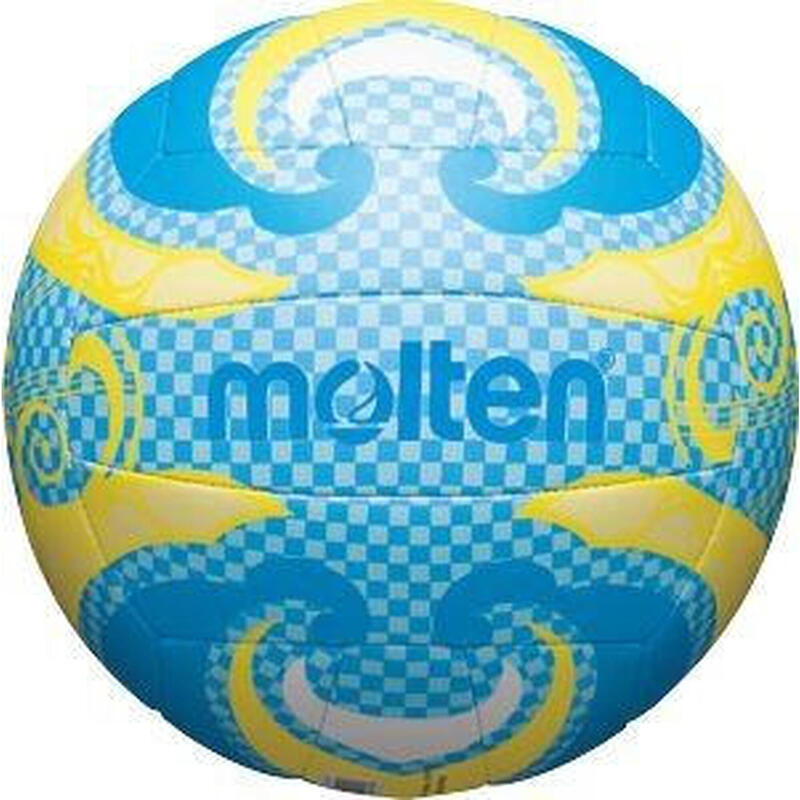 Minge volei plaja Molten V5B1502-C, albastru cu galben, soft