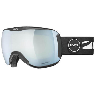 Uvex downhill 2100 cv skibril zwart mat/spiegelwit/colorvision groen