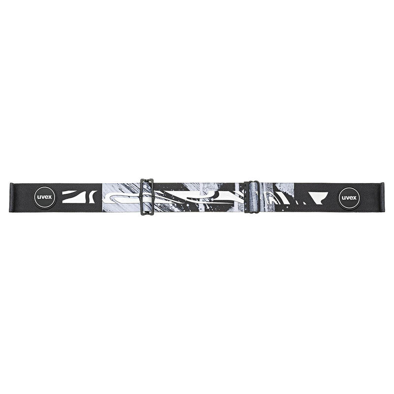 Ochelari de schi UVEX Downhill 2100 CV negru mat/alb oglindă/verde colorvision