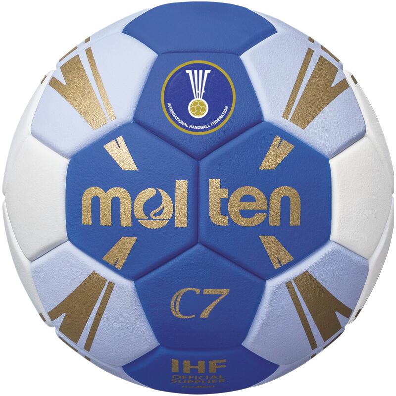 "C7" Handball Damen und Herren Weiß/Blau/Golden 2 10/10