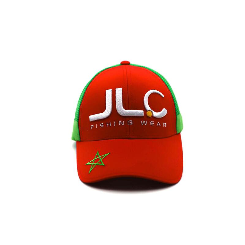 Gorra JLC Fishing Wear Visera Curvada Rejilla Adulto Bandera Marruecos
