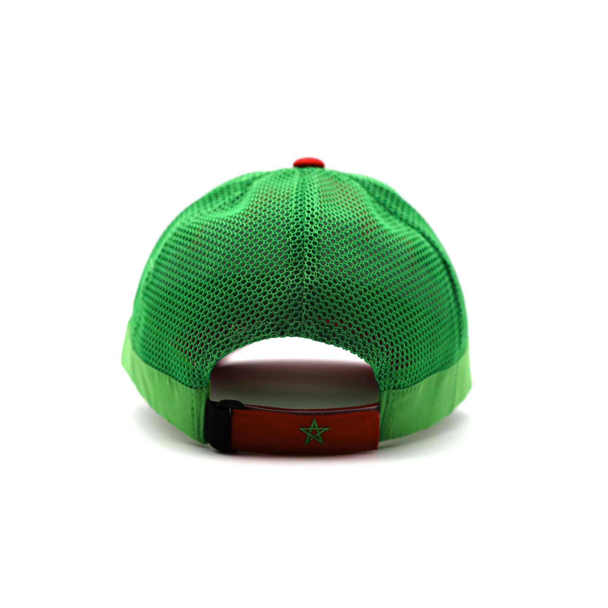 Gorra JLC Fishing Wear Visera Curvada Rejilla Adulto Bandera Marruecos 5/5