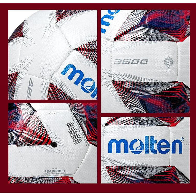 Minge fotbal Molten F5N3600, cusaturi sigilate - tehnologie inovativa, marime 5