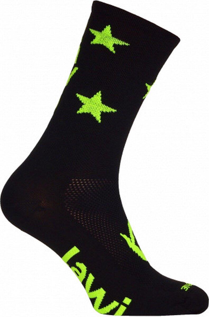 Chaussettes Vélo Star noir/jaune fluo 2/3