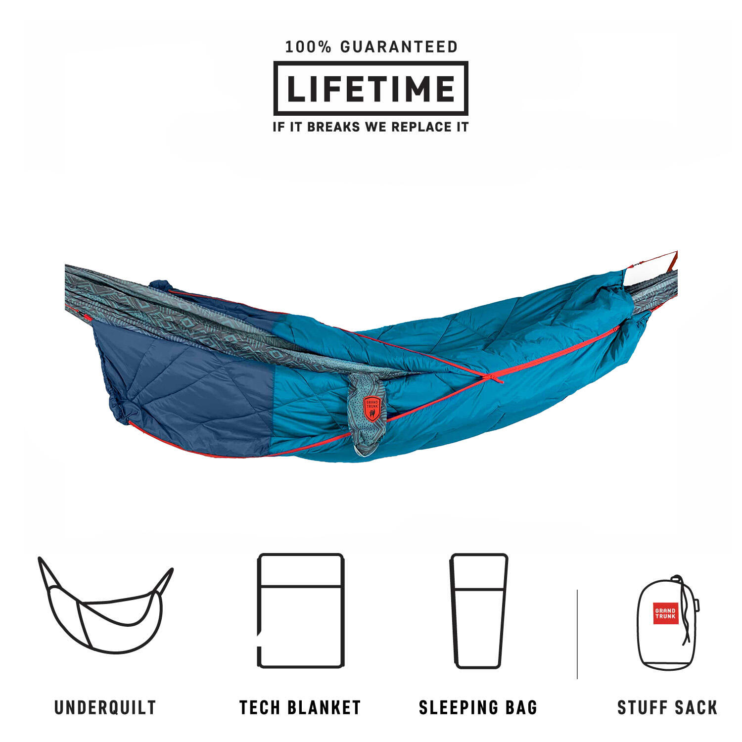 Grand Trunk 360° ThermaQuilt 3-in-1 Hammock Underquilt, Blanket and Sleeping Bag 3/7