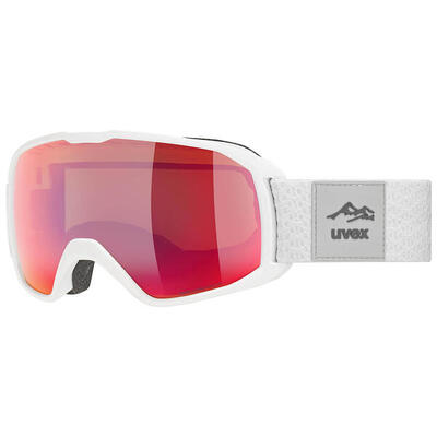 Uvex xcitd cv wit mat/morror rose/colorvision groen skibril
