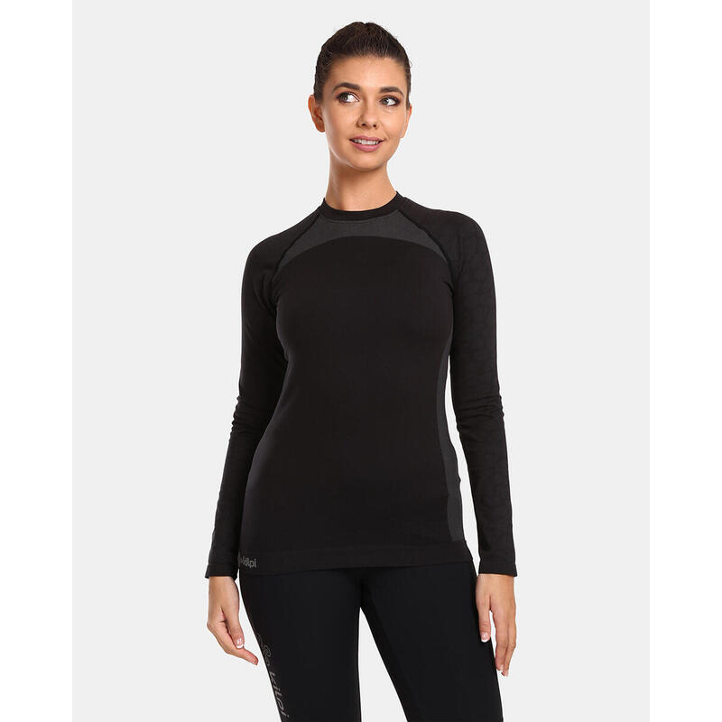 Ensemble sous-vêtement thermique femme, 2 pièces, bleu marine