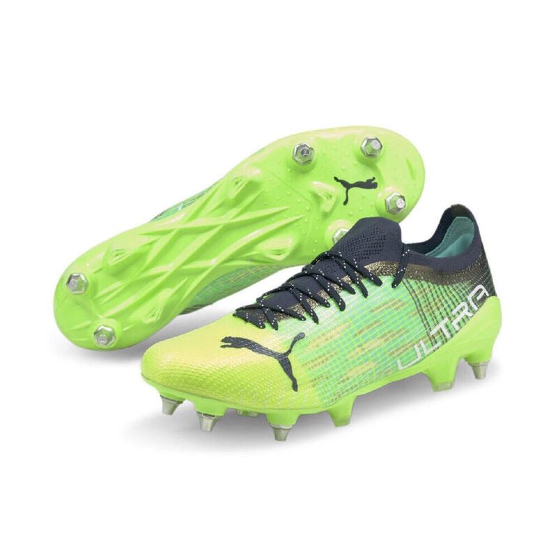 Botas De Fútbol Puma Ultra 1.3 Mxsg Verde Y Negro