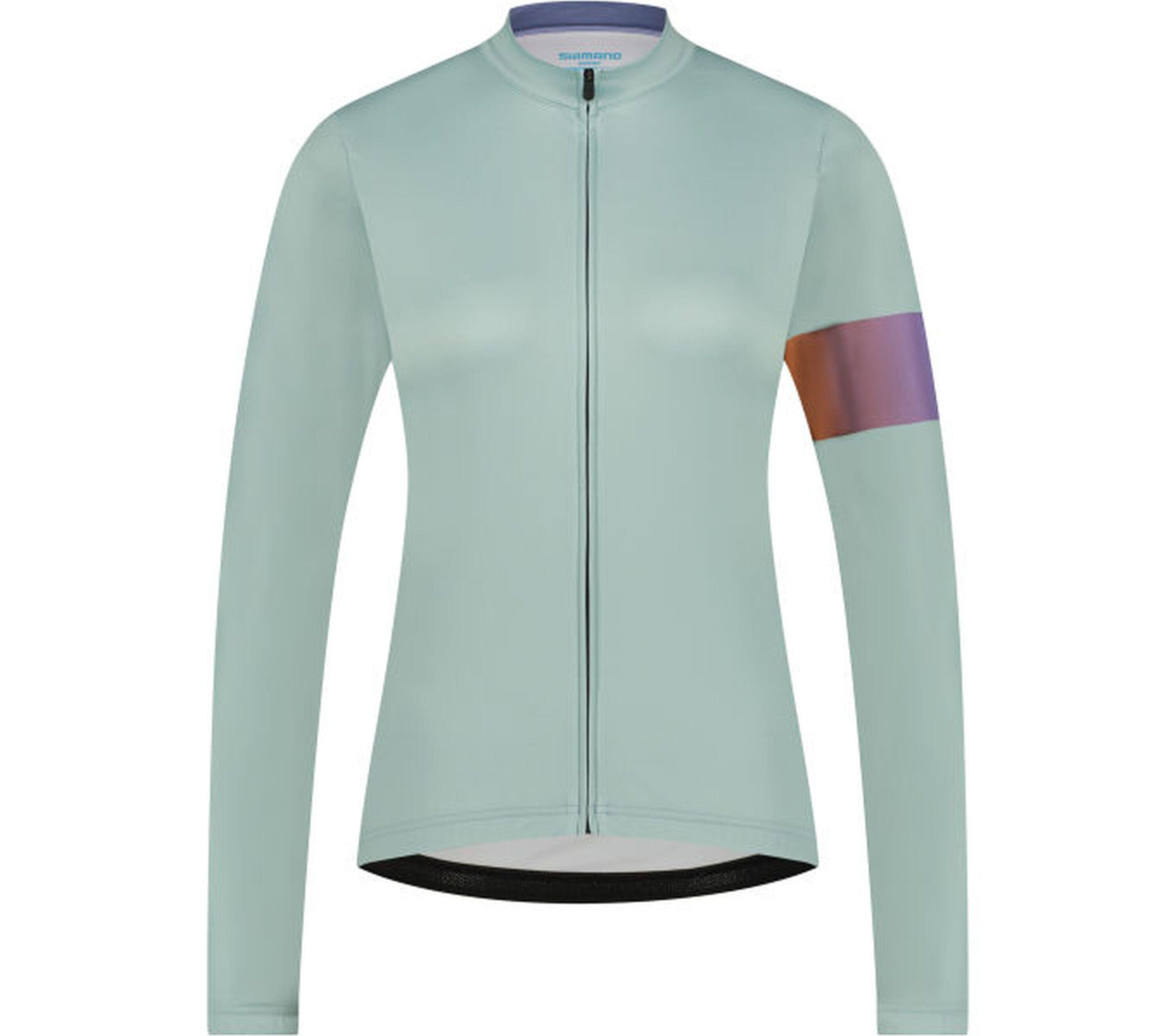 SHIMANO Woman's KAEDE Long Sleeve Jersey Printed. Restore Green |  Shimano